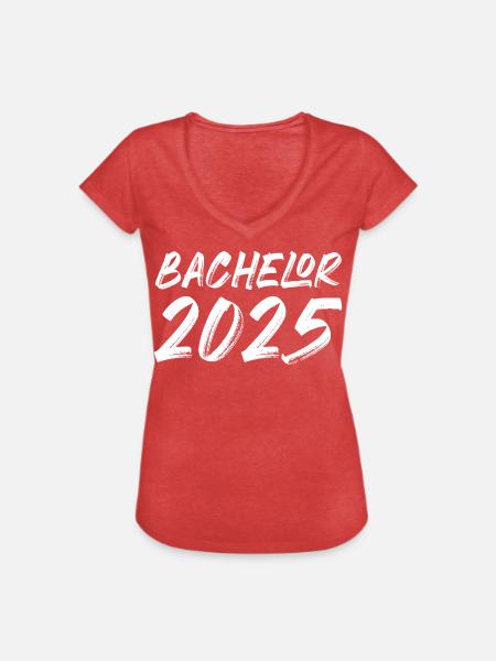 Bachelor 2026 - Frauen Vintage T-Shirt - Rot meliert