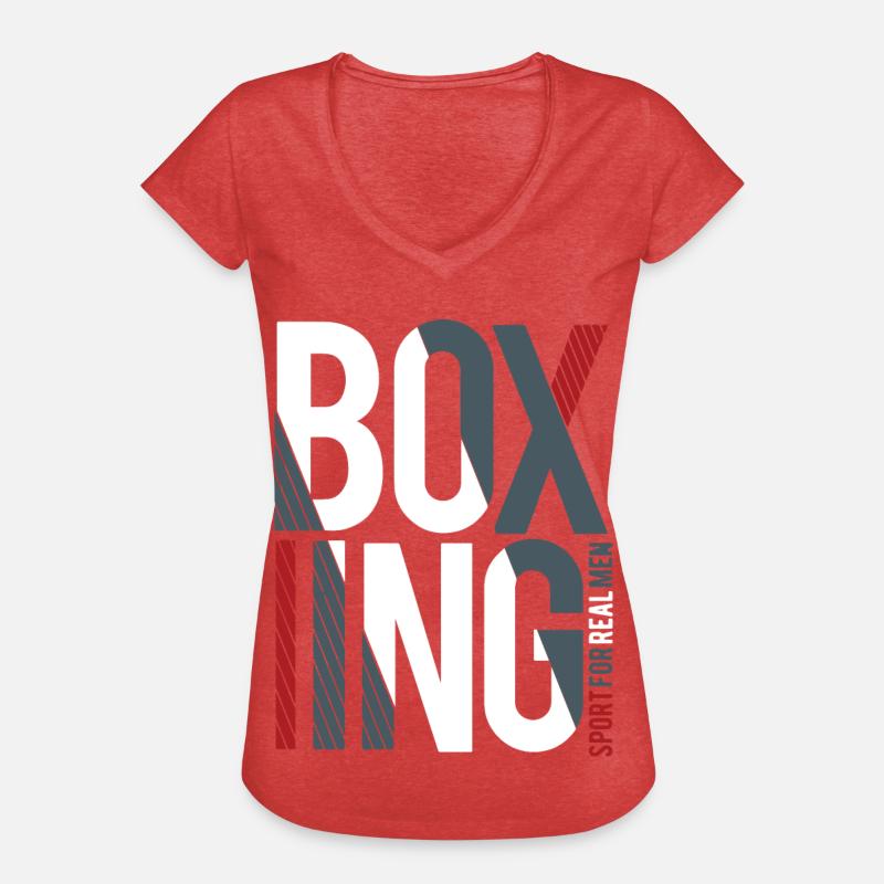 boxing - Women's Vintage T-Shirt - heather red