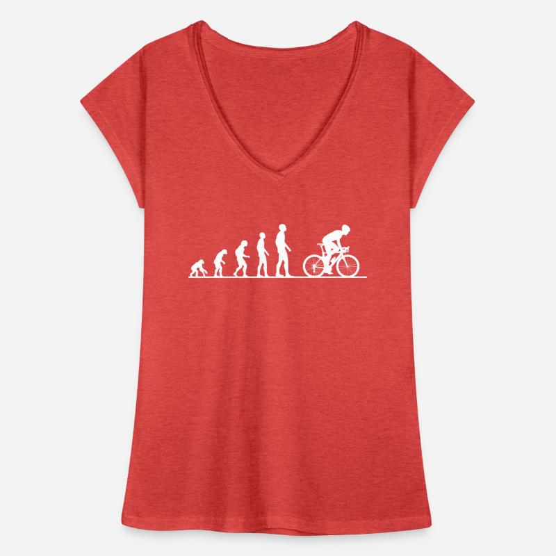 Évolution de vélo vélo de route singe evolution T-shirt vintage Femme