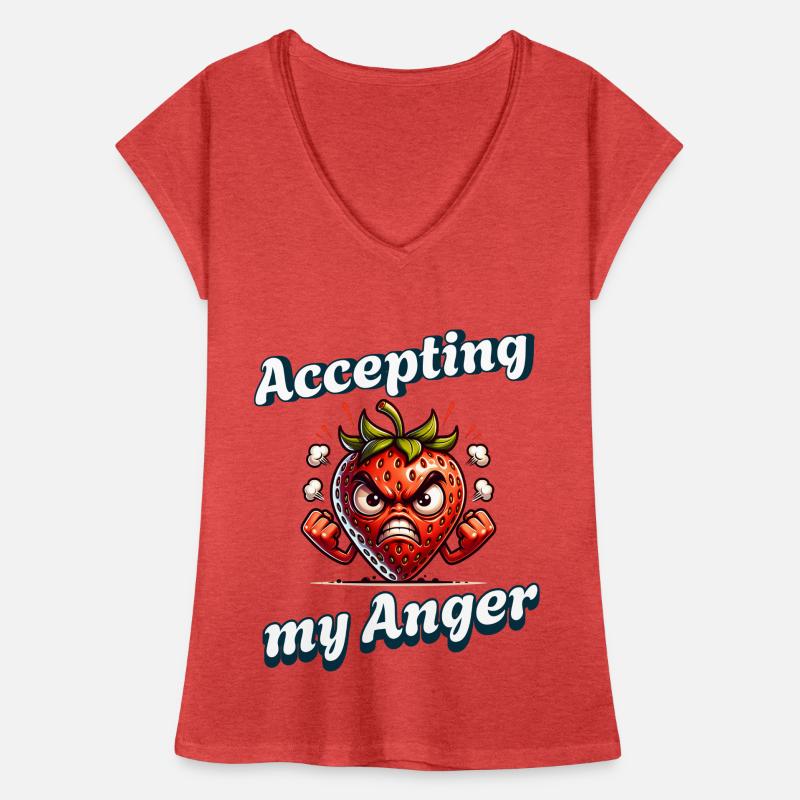 Menstruation Strawberry Week Accepter mon T-shirt vintage Femme