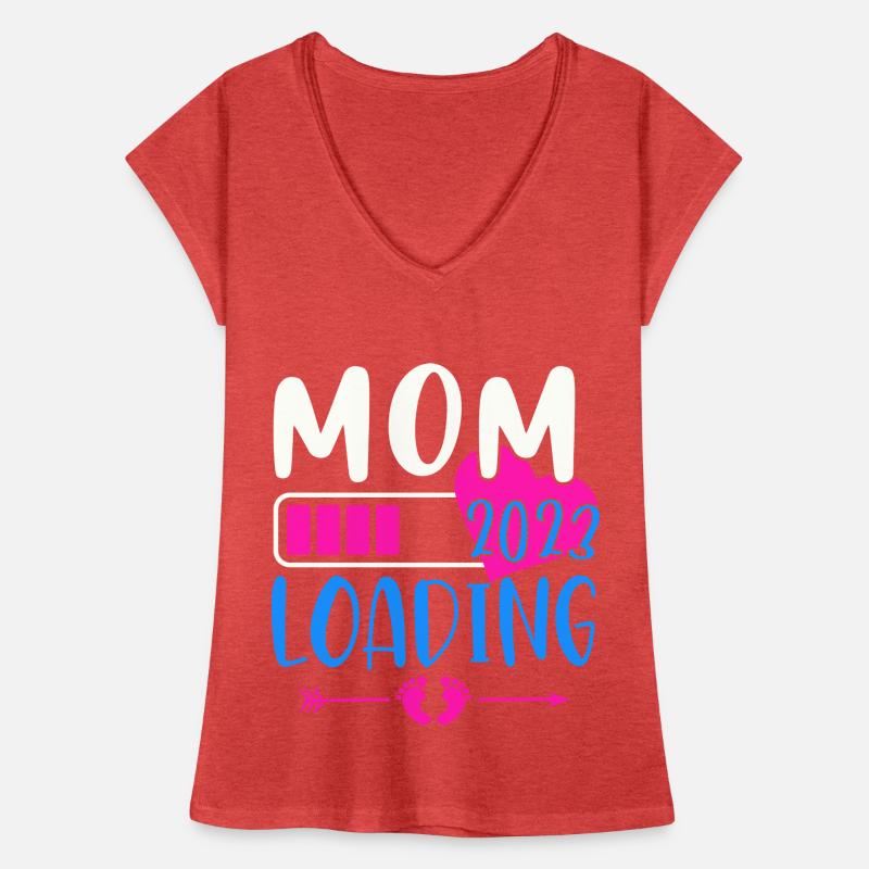 Mama loading 2023, werdende Mutter 2023 Frauen Vintage T-Shirt