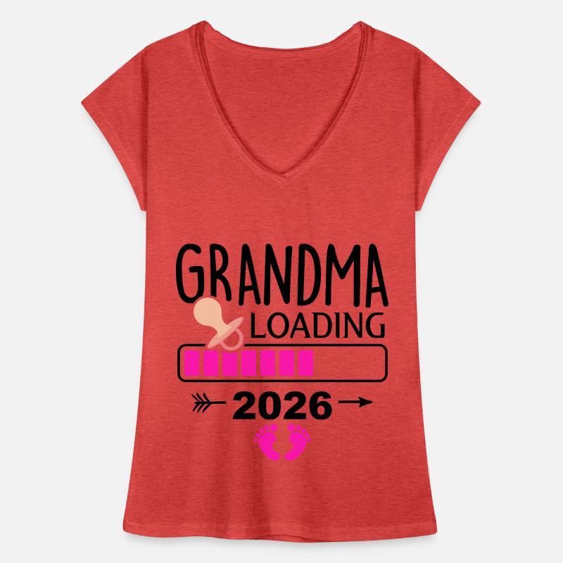 Expectant Granny Loading Bar 2026 Women's Vintage T-Shirt