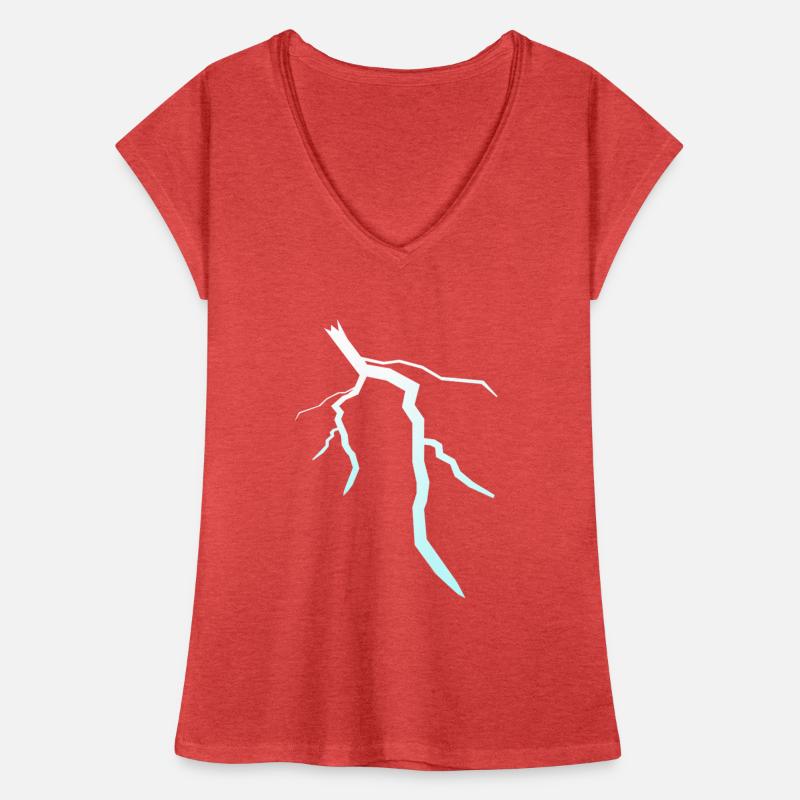 Blitz Blitzschlag Lightning Bolt Frauen Vintage T-Shirt
