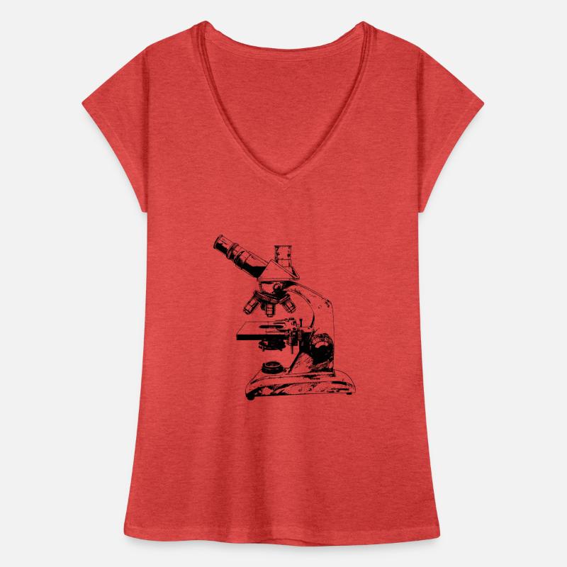 Microscopy Scientist Biologist Microscope Frauen Vintage T-Shirt