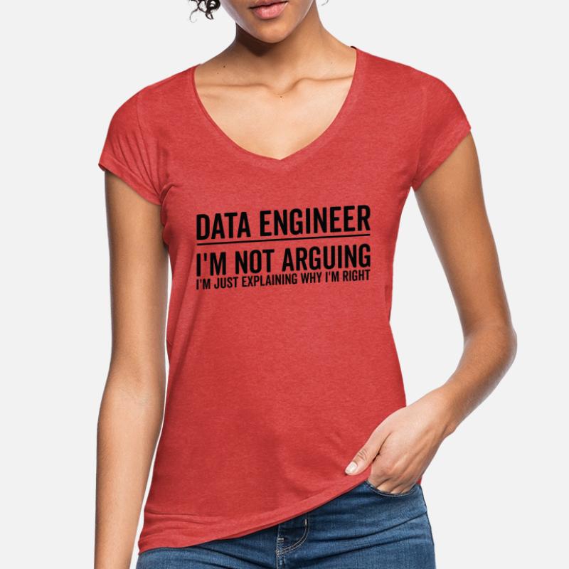 Just Explaining - Data Engineer Women's Vintage T-Shirt