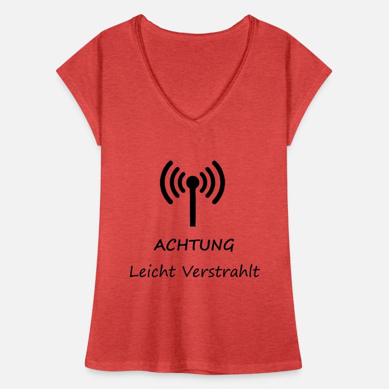 Achtung Leicht Verstrahlt Frauen Vintage T-Shirt