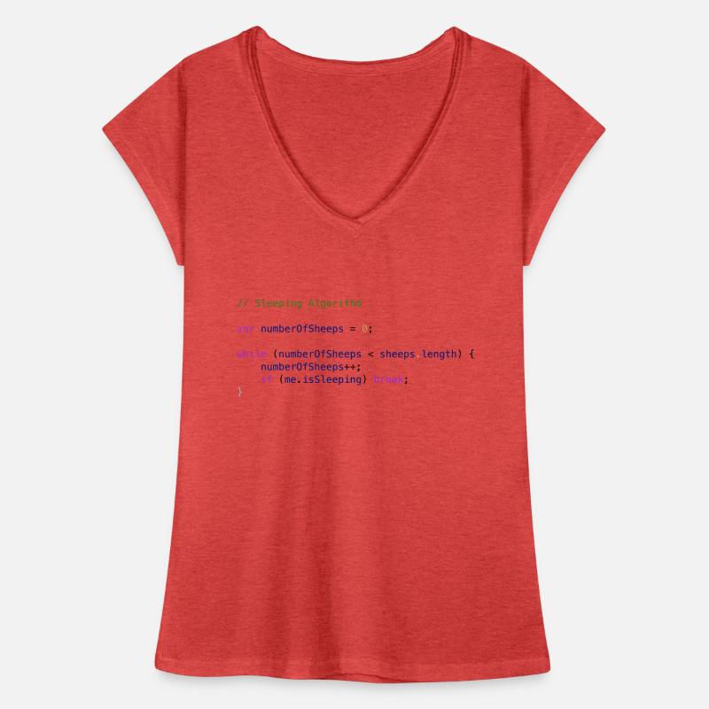 Programmers code sheep count logic Women's Vintage T-Shirt