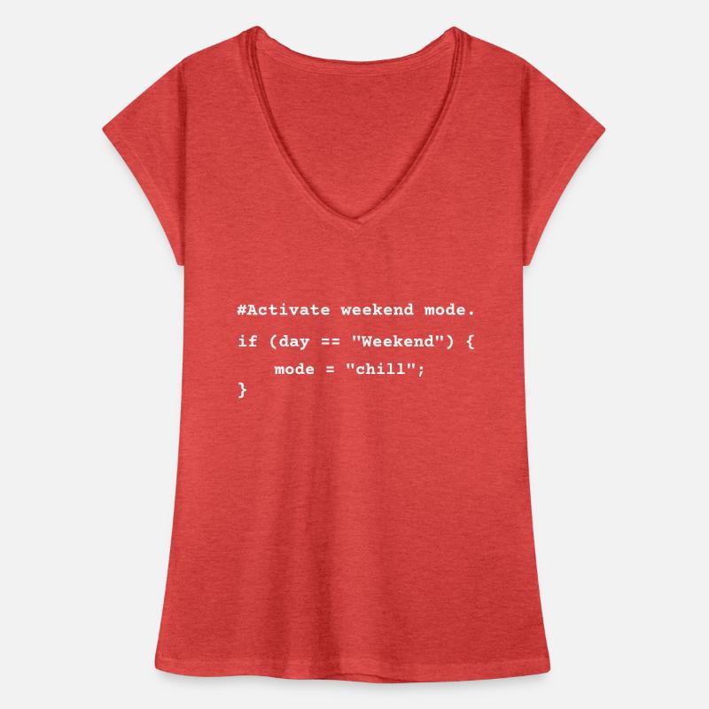 Weekend Mode Activated – Funny Coding T-Shirt Frauen Vintage T-Shirt