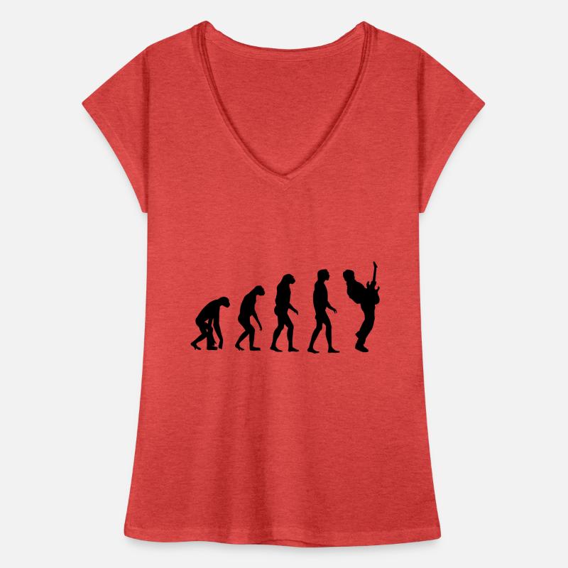 Guitar Player Evolution T-shirt vintage Femme