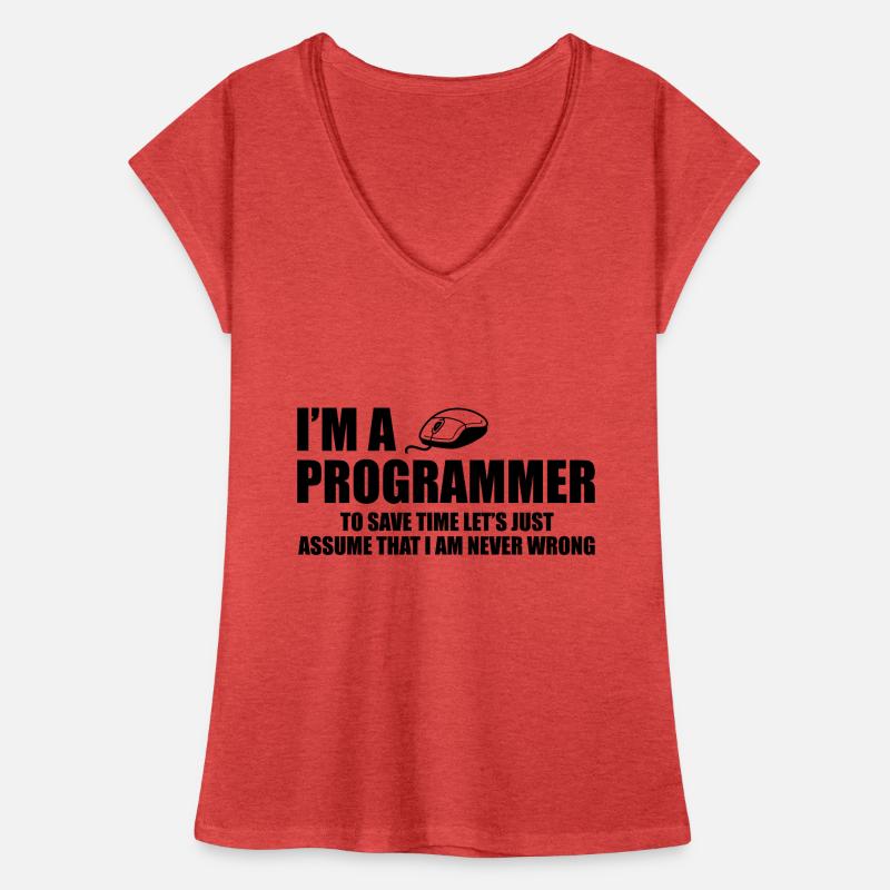 Programmer Programming Informatik Geschenk Frauen Vintage T-Shirt