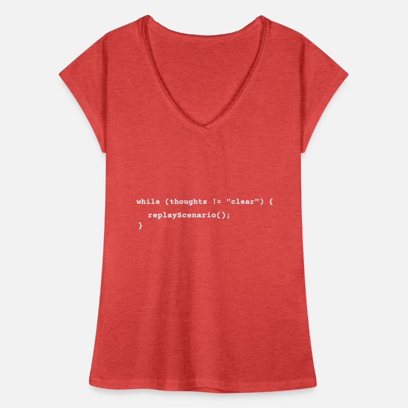 Overthinking Loop – Funny Coding and Life T-Shirt Women's Vintage T-Shirt