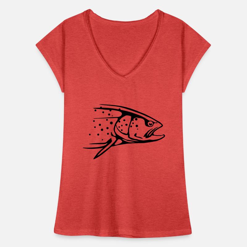 truite T-shirt vintage Femme