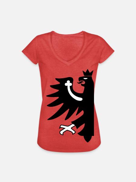 Tirol - Frauen Vintage T-Shirt - Rot meliert