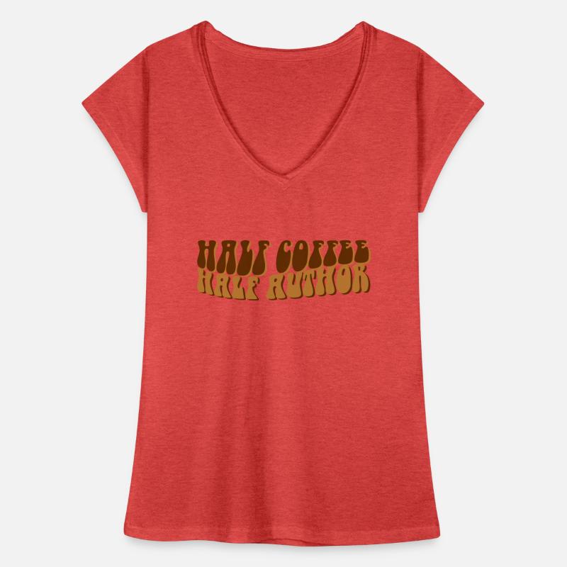 Moitié café moitié auteur T-shirt vintage Femme