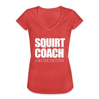 Squirt Coach Limited Edition - Women's Vintage T-Shirt - heather red - Front - Danielle (179cm)