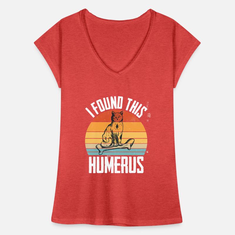 House Tiger Cat Upper Arm Bone Pet Humerus Women's Vintage T-Shirt