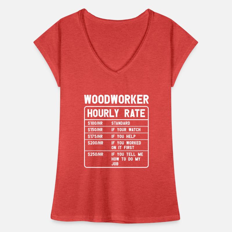 Tronçonneuse à bois Bûcheron Menuisier Escalade T-shirt vintage Femme