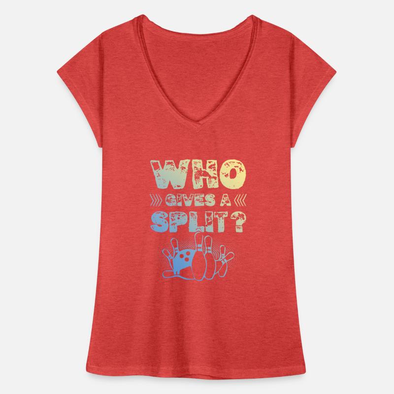 Bowling Split T-shirt vintage Femme