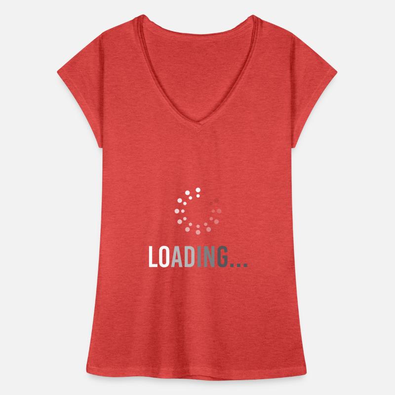 Loading Computer IT Itler Informatiker Informatik Frauen Vintage T-Shirt