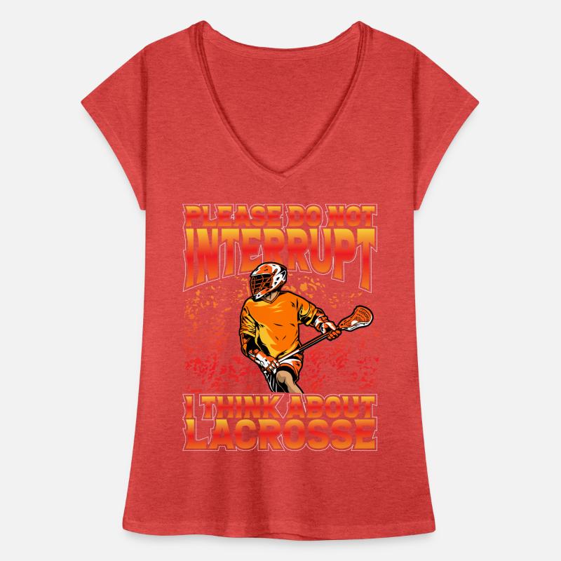 Please do not interrupt I think about Lacrosse Frauen Vintage T-Shirt