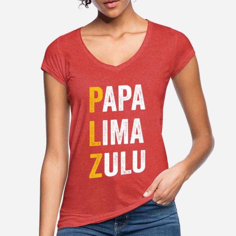 Computer Chat Papa Lima Zulu - Zip Code Women's Vintage T-Shirt