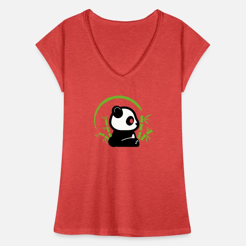 Panda bambou T-shirt vintage Femme