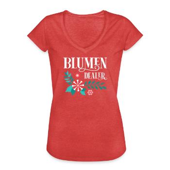 Gärtner Spruch Gärtnerei Hobbygärtner Kleingärtner - Frauen Vintage T-Shirt - Rot meliert - Vorne