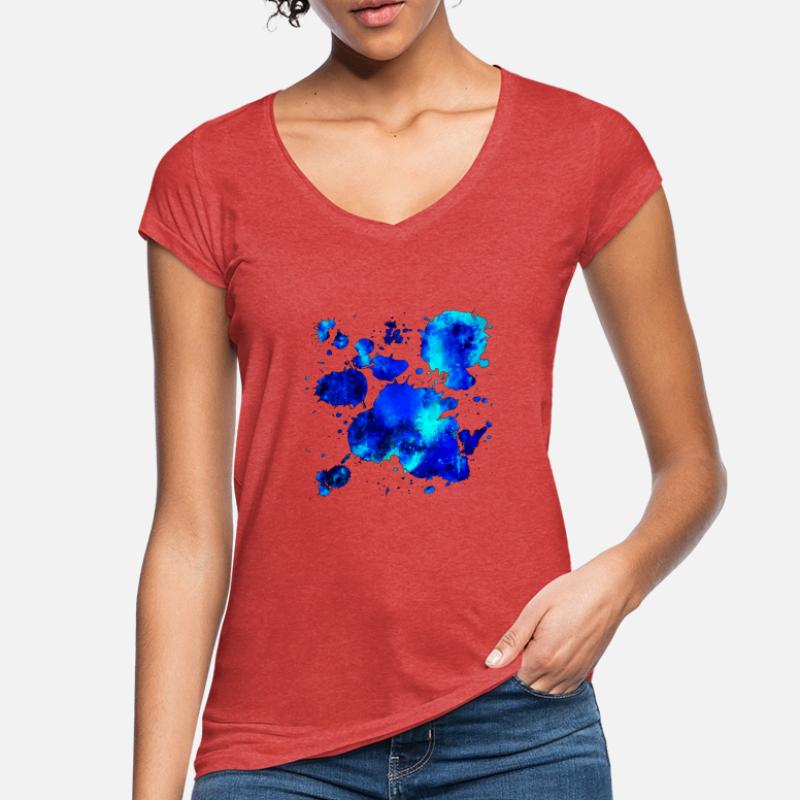 gxp psychedelic color gradient pattern WF blue Women's Vintage T-Shirt