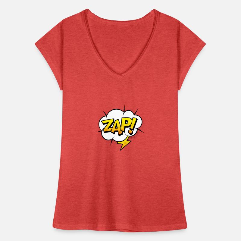 Comic Comicstyle Comic Strip Superhero Flash Women's Vintage T-Shirt