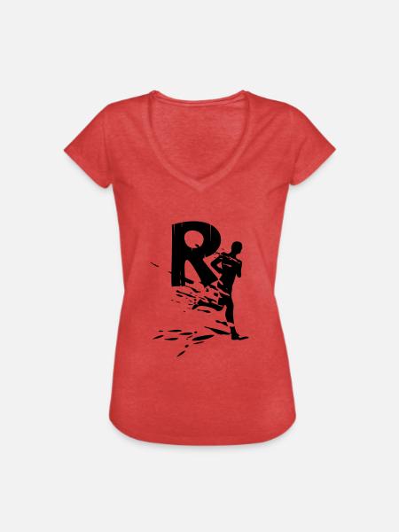 Rennsteiglauf - Frauen Vintage T-Shirt - Rot meliert