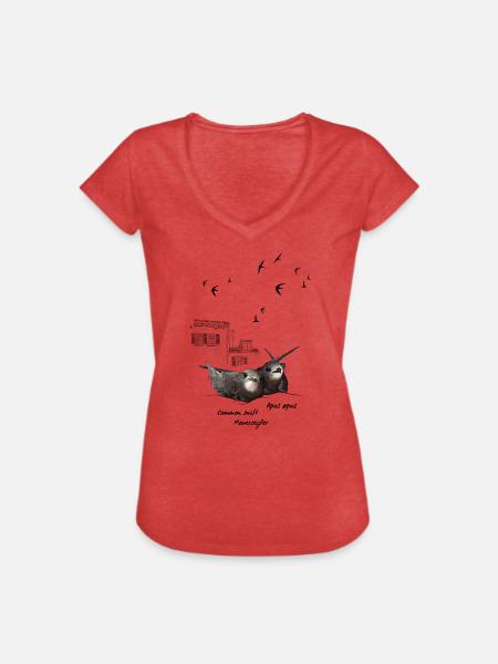 Mauersegler - Frauen Vintage T-Shirt - Rot meliert