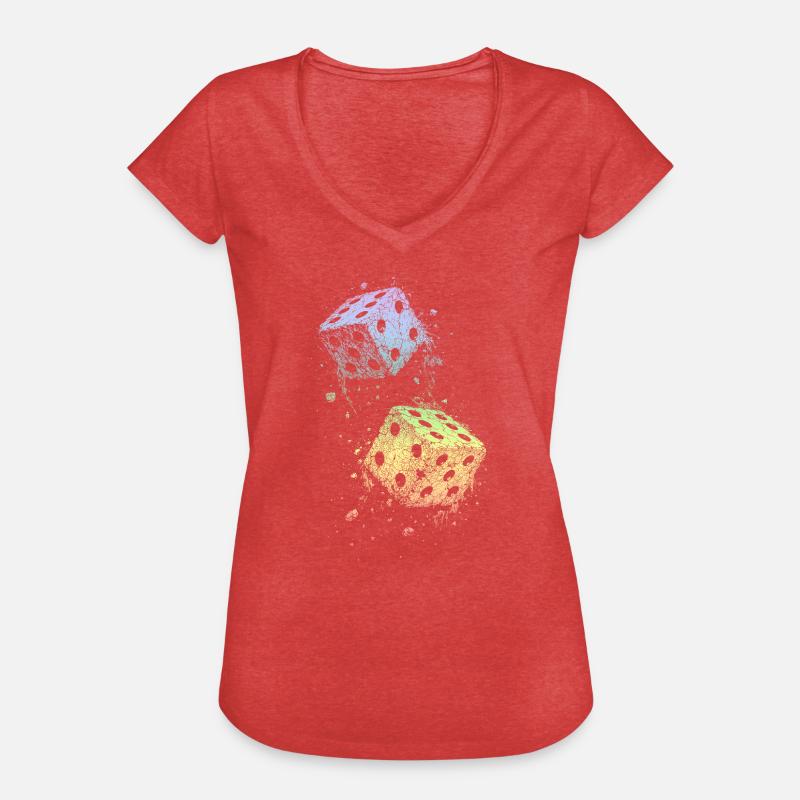 Cube - Women's Vintage T-Shirt - heather red