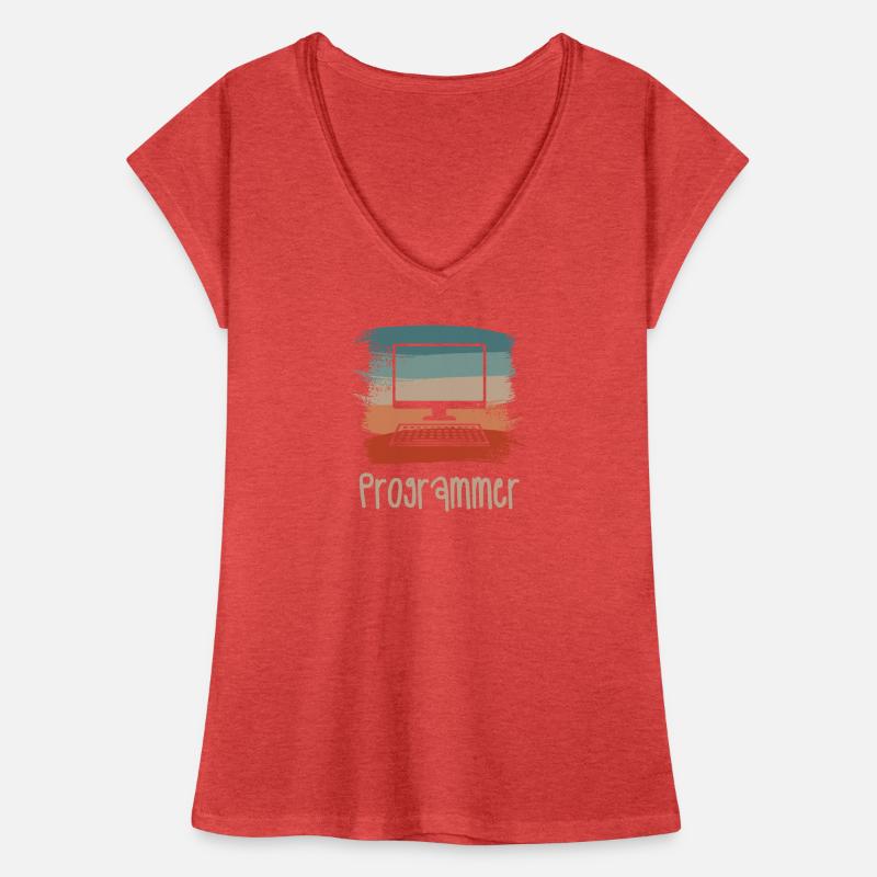 Retro Vintage Programmer Computer Programming Frauen Vintage T-Shirt