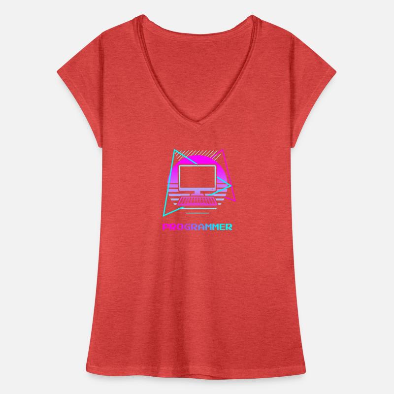 Programmeur rétro Programmation Informatique T-shirt vintage Femme