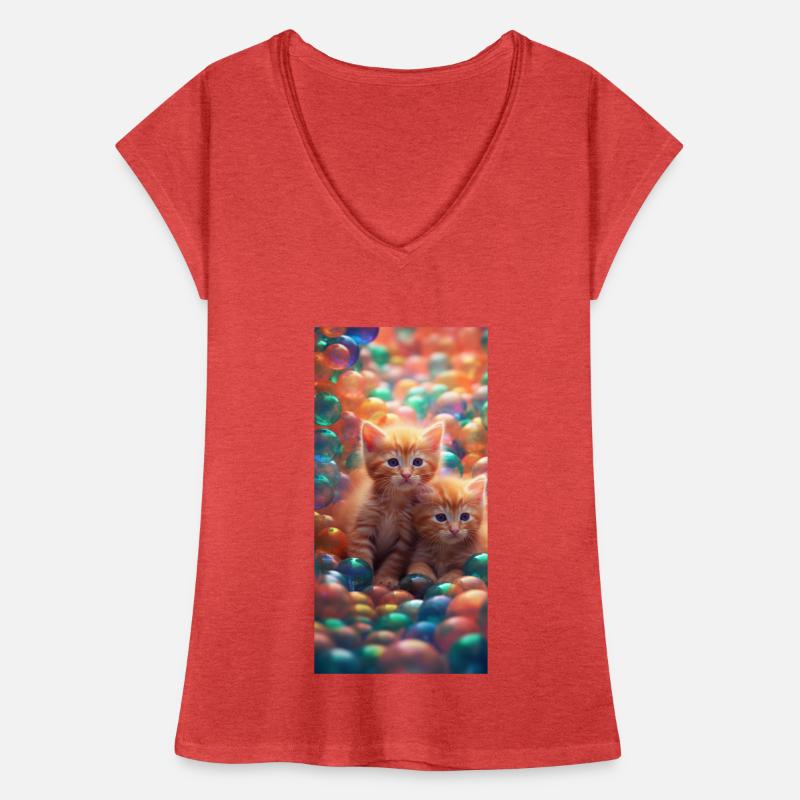 Chatons mignons T-shirt vintage Femme