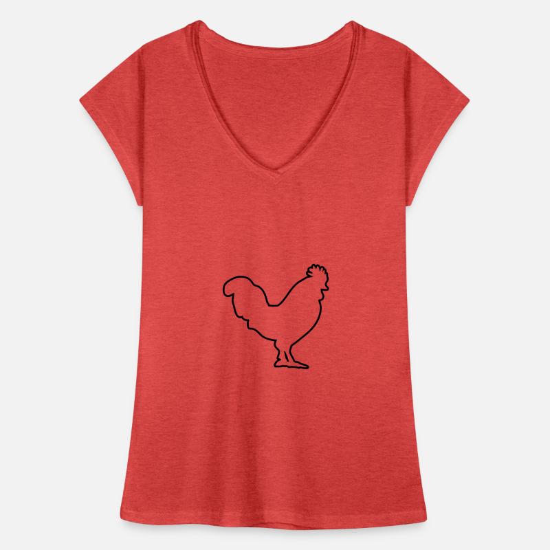 conception de poulet T-shirt vintage Femme