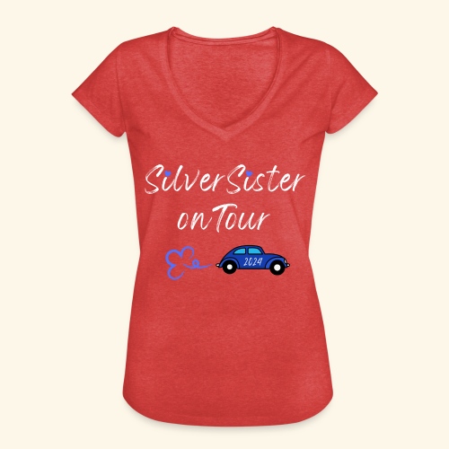 Silversister on Tour2024 white - Frauen Vintage T-Shirt