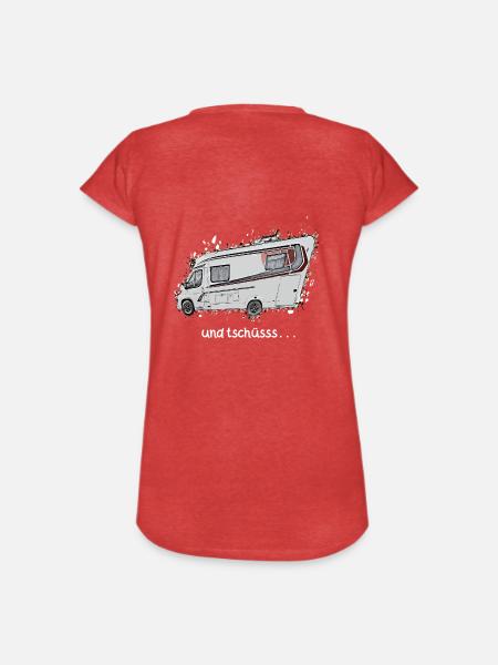 und tschuess - Frauen Vintage T-Shirt - Rot meliert