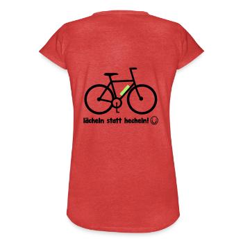 E-Bike Pedelec lustiges Geschenk Fahrrad eMTB Rad - Frauen Vintage T-Shirt - Rot meliert - Hinten - Danielle (179cm)