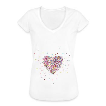 Fusspflege mit Herz Podologie Füsse - Frauen Vintage T-Shirt - Anthrazit - Vorne - Danielle (179cm)