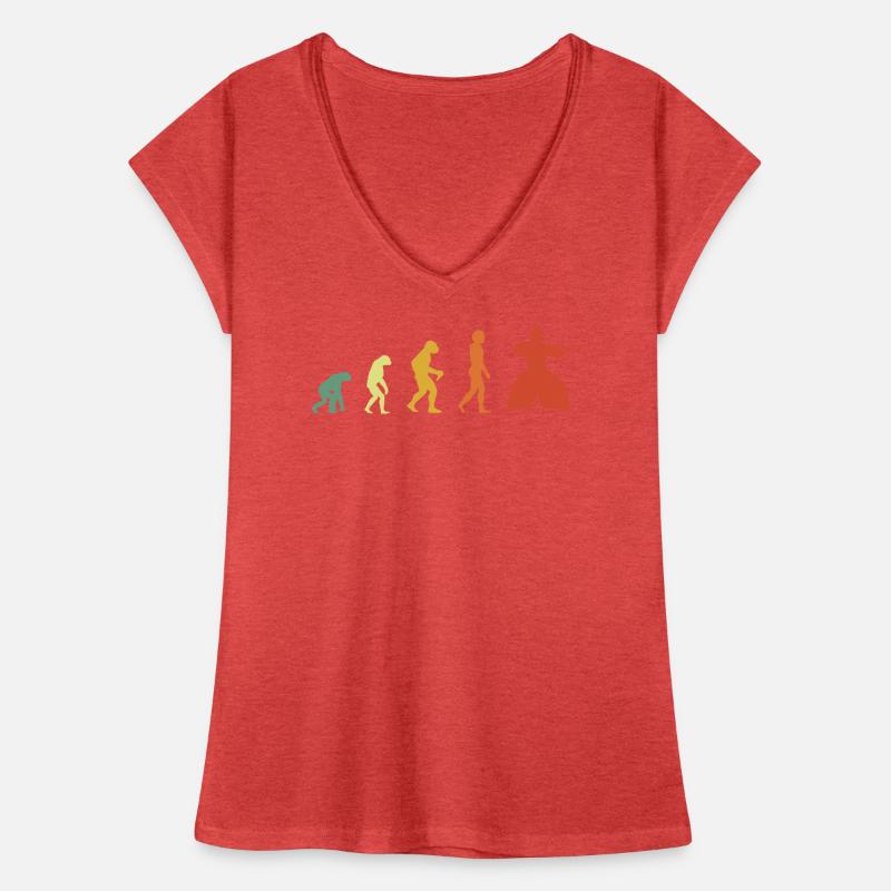 Retro Aikido Evolution Frauen Vintage T-Shirt