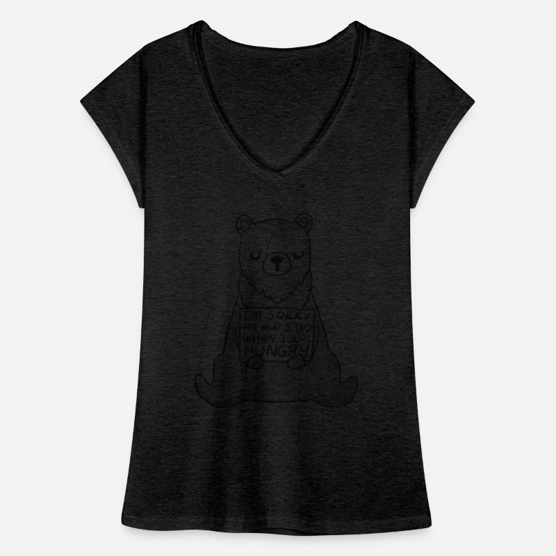 Hunger Bear Funny Women's Vintage T-Shirt