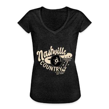 Nashville - Country - Women's Vintage T-Shirt - charcoal grey - Front