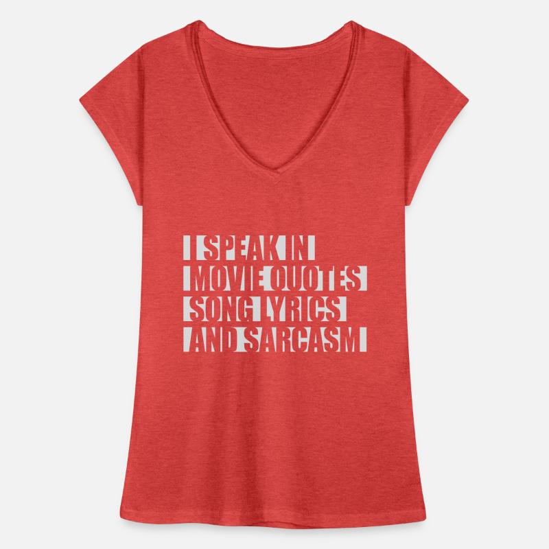 speak lyrics and sarcasm Women's Vintage T-Shirt