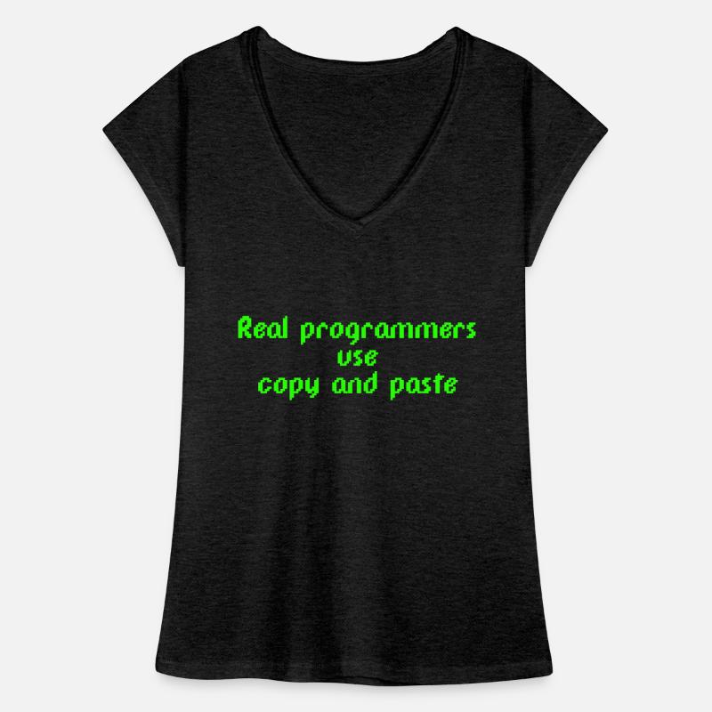 Real programmers use copy and paste Frauen Vintage T-Shirt