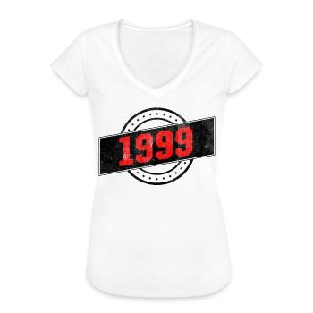 1999 année de naissance - T-shirt vintage Femme - charbon - Devant - Danielle (179cm)