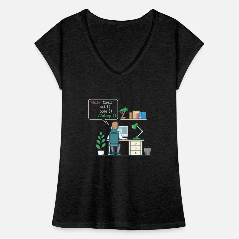 Eat Code Sleep | Funny Coder Programmierer Frauen Vintage T-Shirt