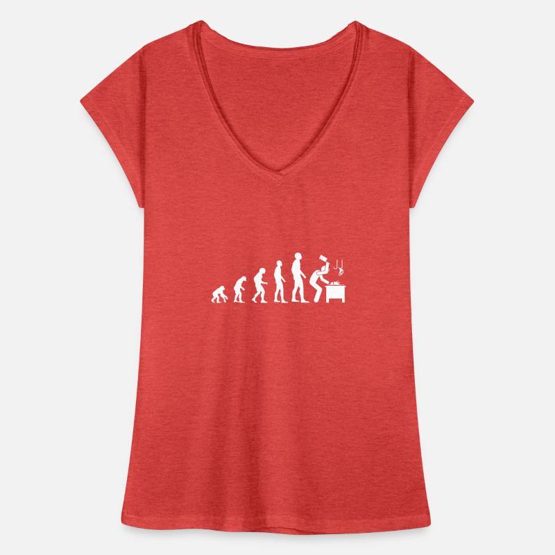 Evolution Metzger Humor Metzger Mann Geschenk Frauen Vintage T-Shirt