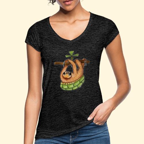 Le paresseux-tortue à hélice - T-shirt vintage Femme