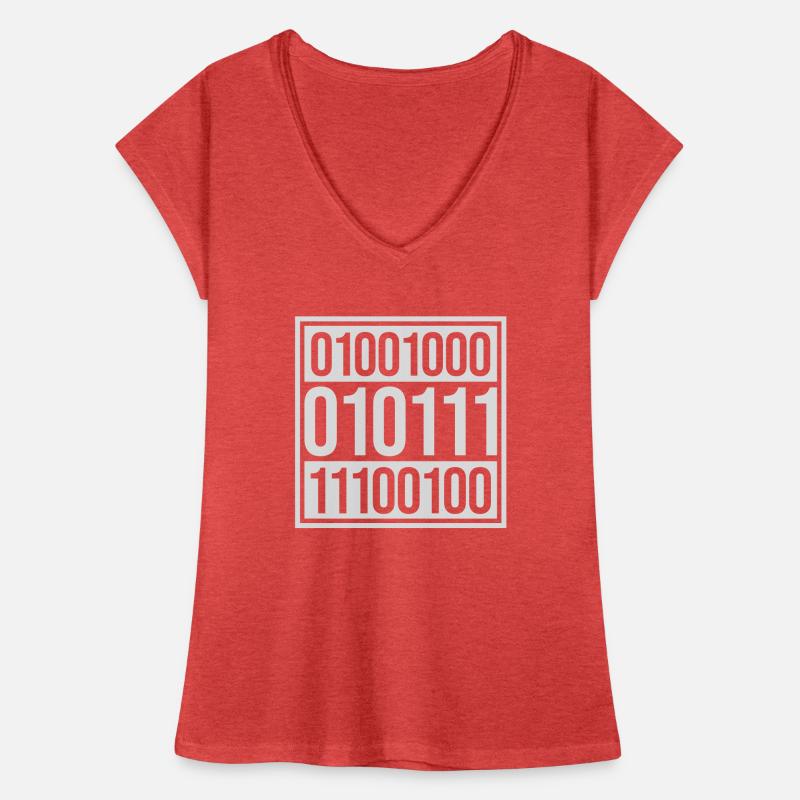 Binary Code Program Language Women's Vintage T-Shirt